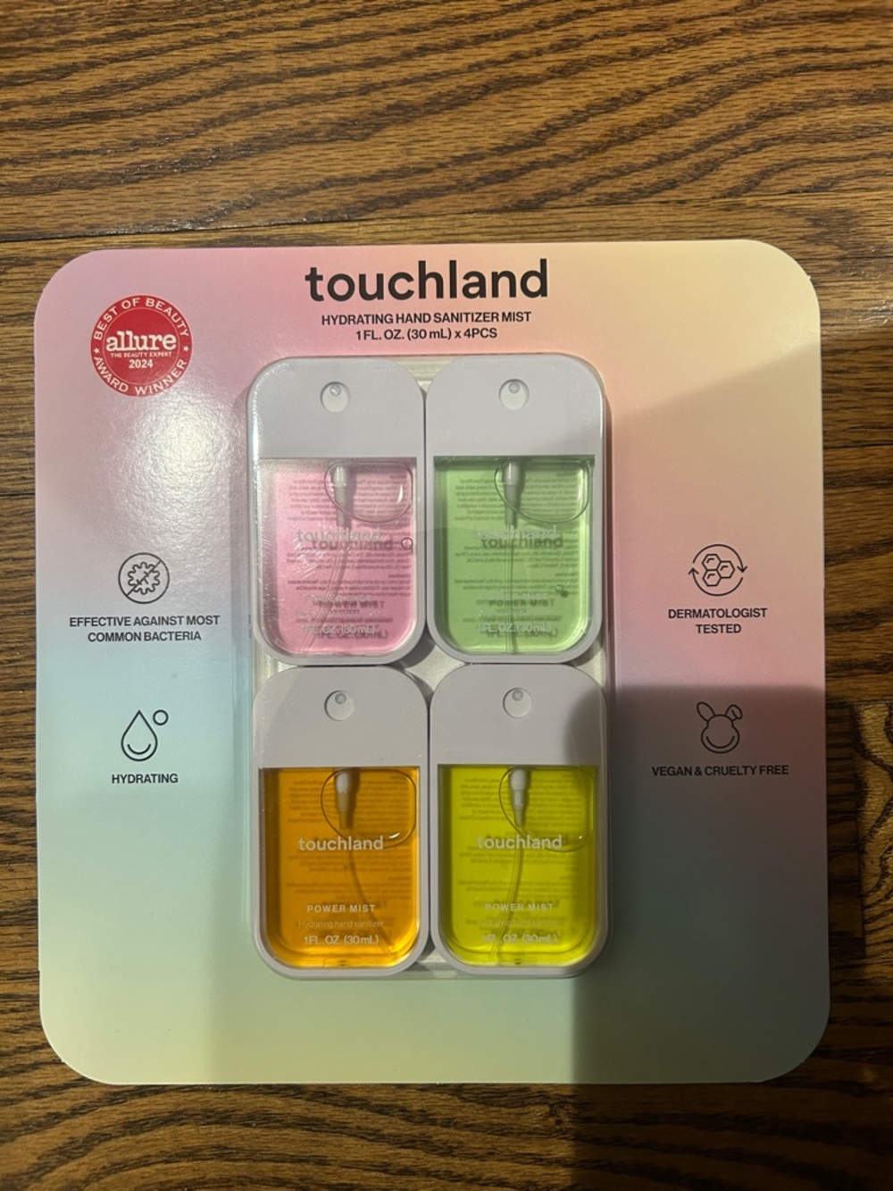 TOUCHLAND HAND SANITIZER TOUCH LAND HAND SANI POWER MIST HYDRATING SCENTED 4 PCK